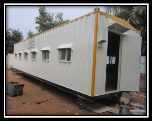 Site Office Containers Outside